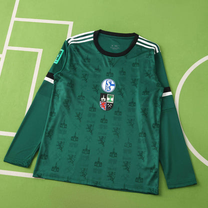 Edin Dzeko 10- Schalke 04 Long Sleeve Gelsenkirchen Special Edition Football Jersey