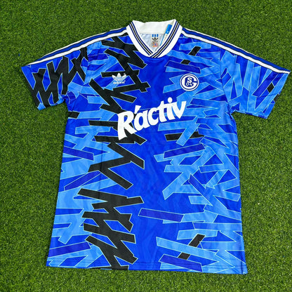 Maillot rétro FC Schalke 04 1992/93 Blaues Heimtrikot Fußball 