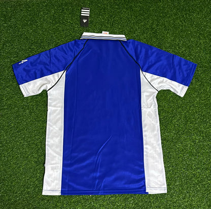 FC Schalke 04 1998 2000 Blaues Heimtrikot Fußball Retro Trikot