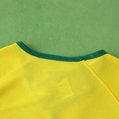 Brazil 2014 Season Yellow Retro Jersey Trikot Soccer Shirt