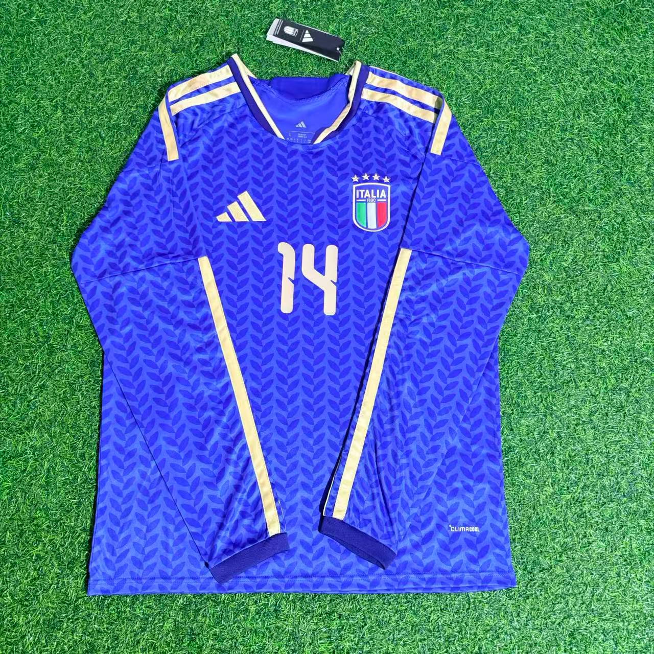 Federico Chiesa Italy 2026 World Cup Long Sleeve Football Jersey
