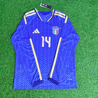 Federico Chiesa Italy 2026 World Cup Long Sleeve Football Jersey