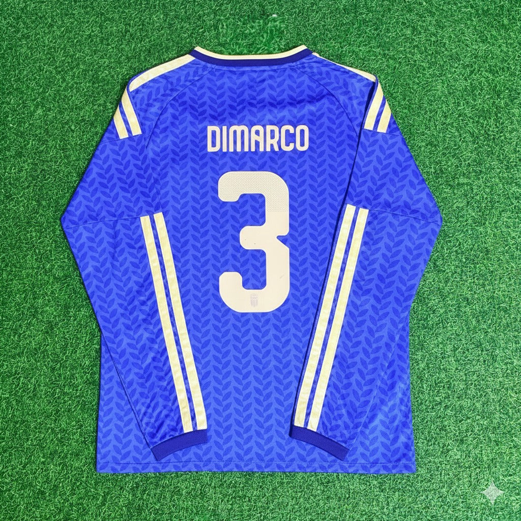 Federico Dimarco 3- Italy 2026 World Cup Long Sleeve Football Jersey