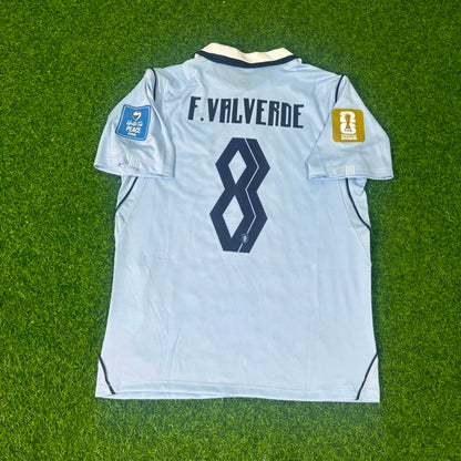 Maillot Domicile Federico Valverde #8 Uruguay Coupe du Monde 2026 Bleu Ciel