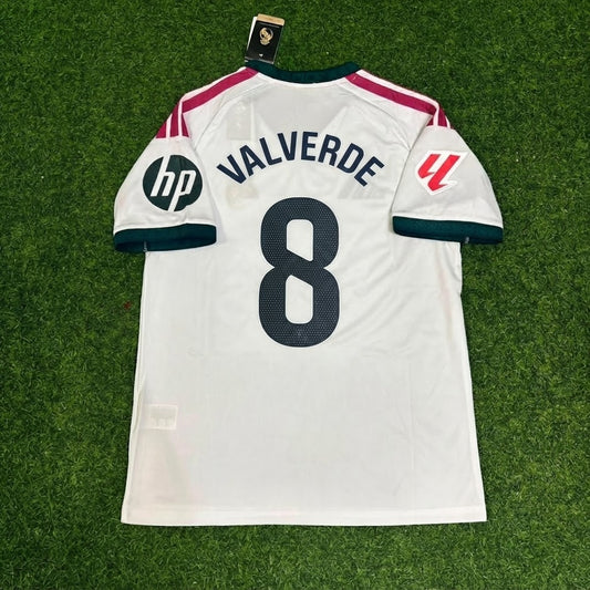 Federico Valverde White Jersey Maillot Trikot Soccer Shirt