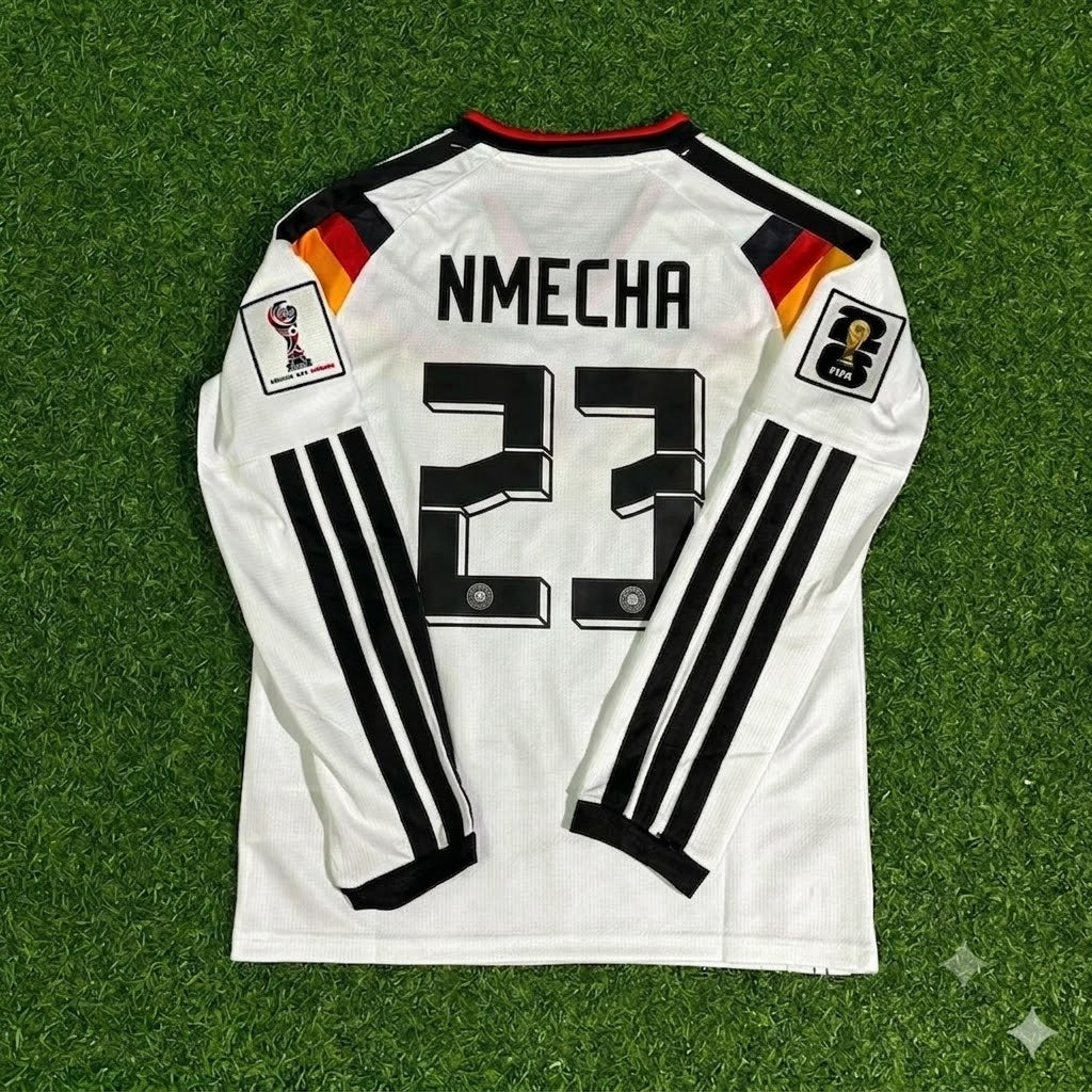 Felix Nmecha #23 Germany 2026 World Cup  Long Sleeve Home Football Jersey Kit
