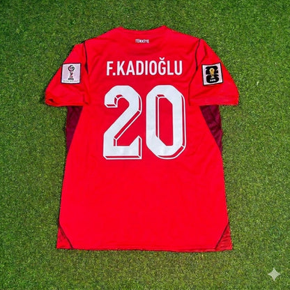 Ferdi Kadıoğlu #20 Turkey Türkiye - World Cup 2026 - Home Red - Jersey Trikot - Maillot Maglia