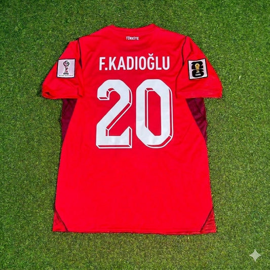 Ferdi Kadıoğlu #20 Turkey Türkiye - World Cup 2026 - Home Red - Jersey Trikot - Maillot Maglia