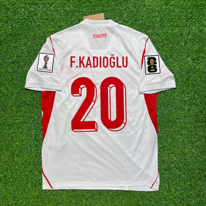 Ferdi Kadioglu Türkei Türkiye 2026 WM Auswärts Trikot Weiß