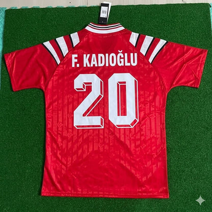Ferdi Kadioglu Türkiye Turkey Red Nostalgic Retro Football Jersey