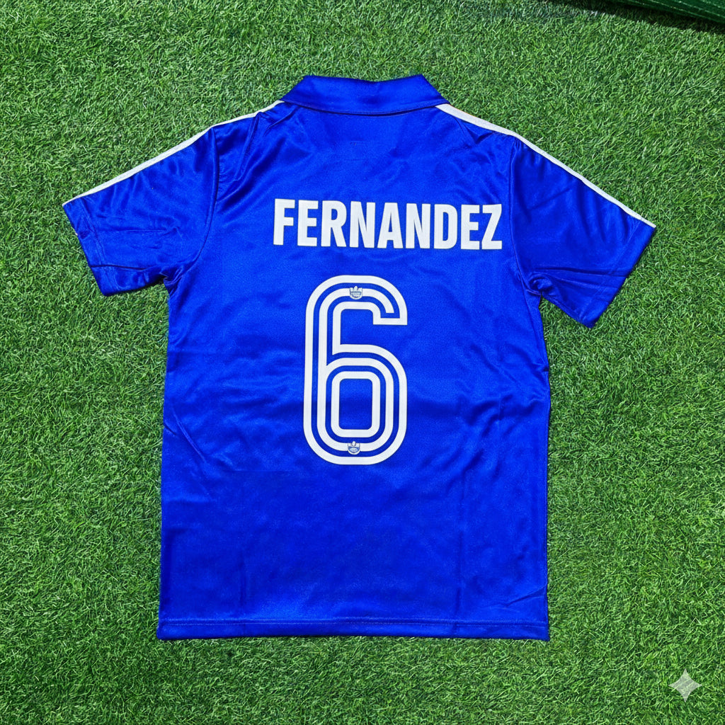 Luis Fernández France 1982 World Cup Retro Football Jersey Retro Trikot