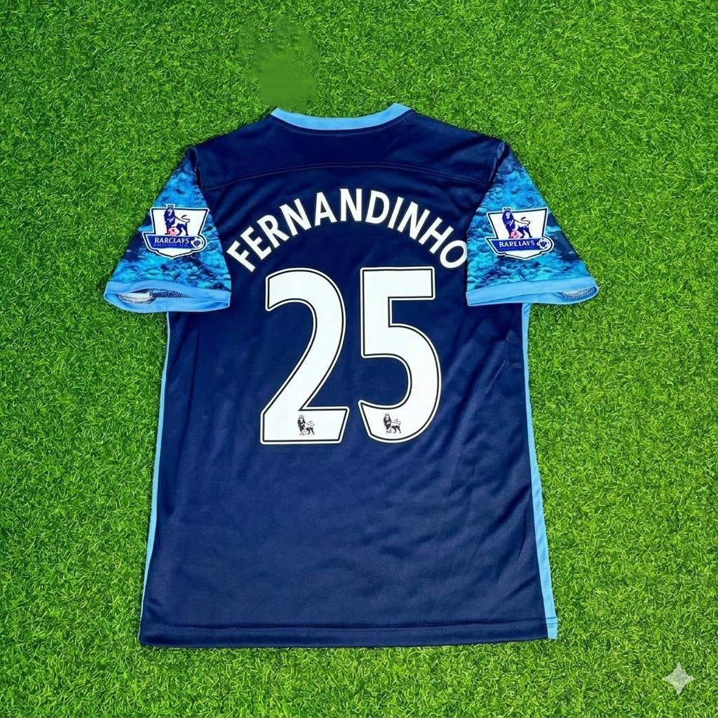 Fernandinho 25- Manchester City 2016 2017 Season Retro Jersey Maillot Trikot Maglia