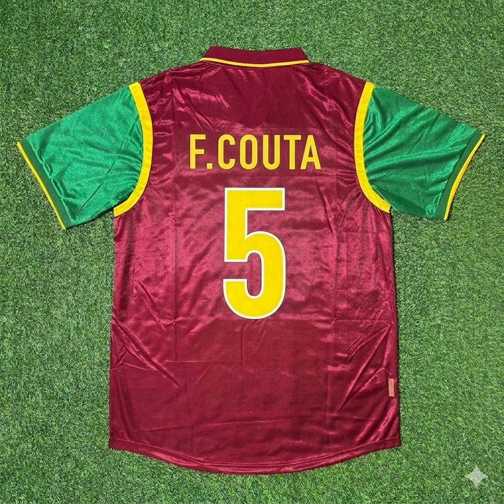 Fernando Couto #5 Portugal 1998 World Cup Retro Jersey