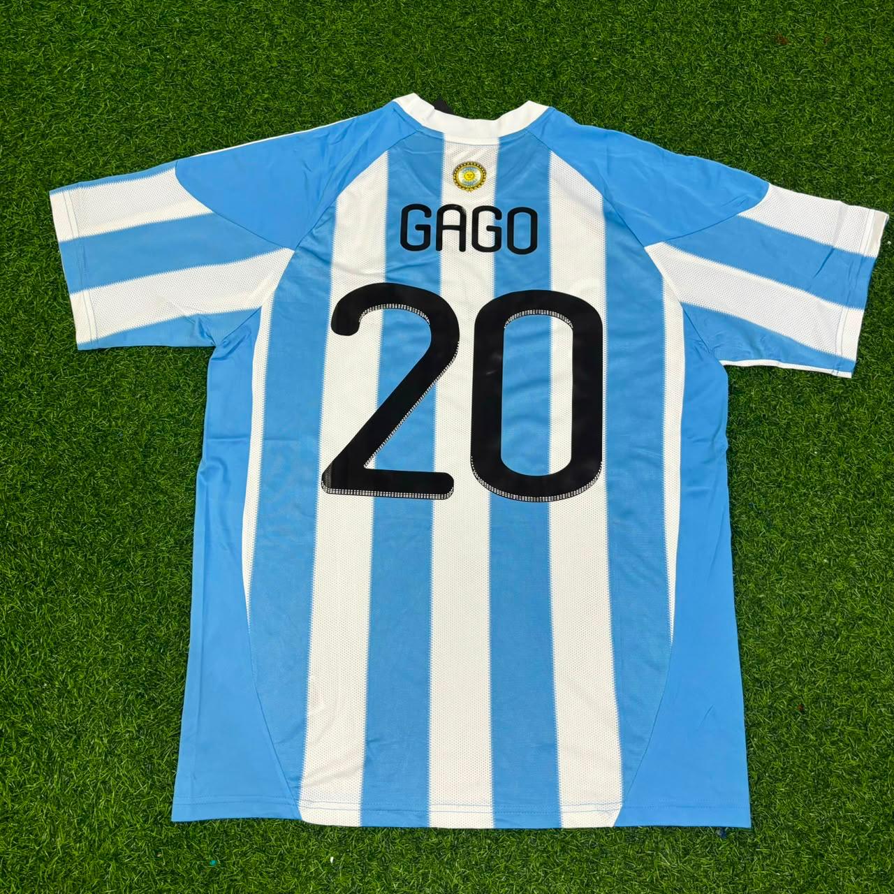Fernando Gago 20- 2010 World Cup Argentina Retro Jersey
