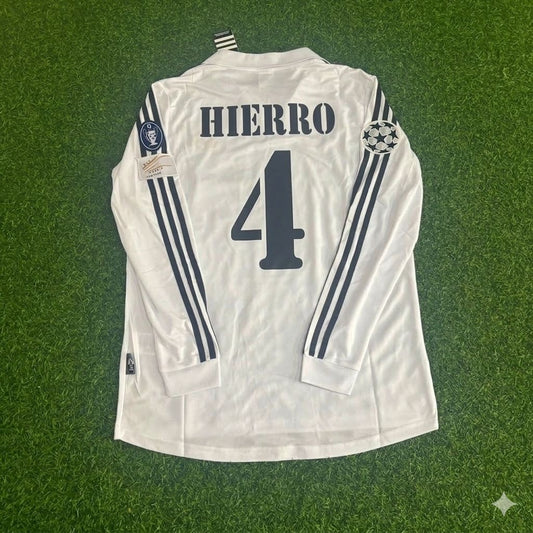 Fernando Hierro 4- Real Madrid 2002/2003 Long Sleeve Home Jersey