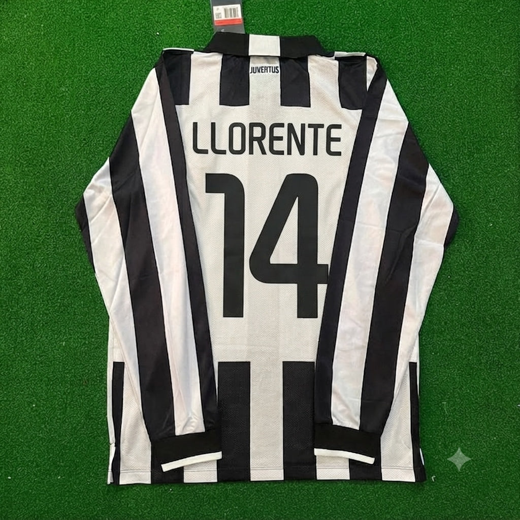 Fernando Llorente #14 Juventus 2014 2015 Retro Long Sleeve Jersey Trikot Maillot Maglia Soccer Shirt