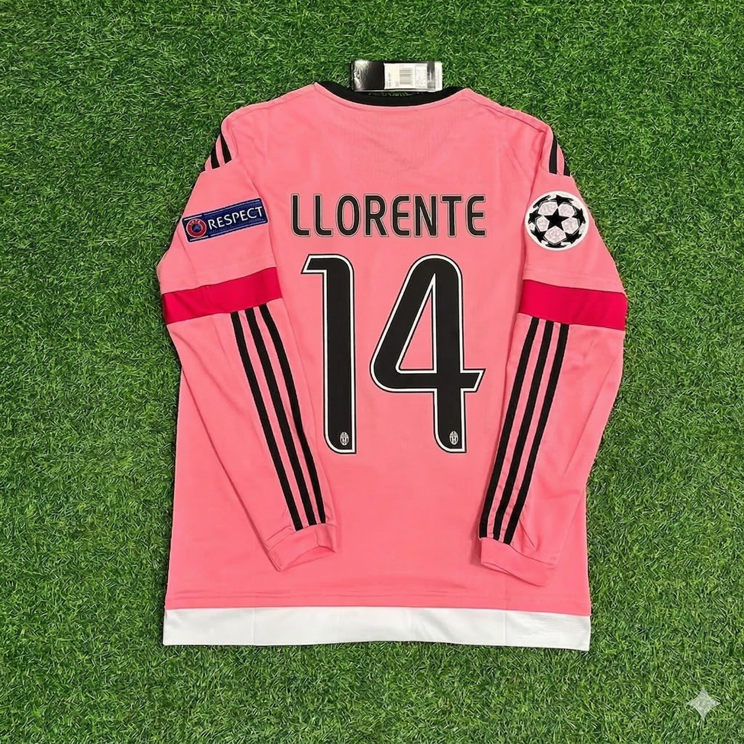 Fernando Llorente Juventus Pink Retro 2015-2016 Pink Jersey Trikot