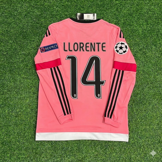 Fernando Llorente Juventus Pink Retro 2015-2016 Pink Jersey Trikot
