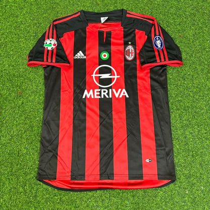 Fernando Redondo 5 Milan 2003/2004 Home Retro Football Jersey