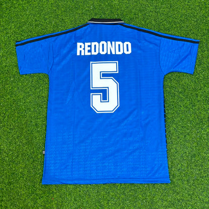 Fernando Redondo Argentina 1994 Season Away Blue Retro Jersey Trikot Soccer Shirt