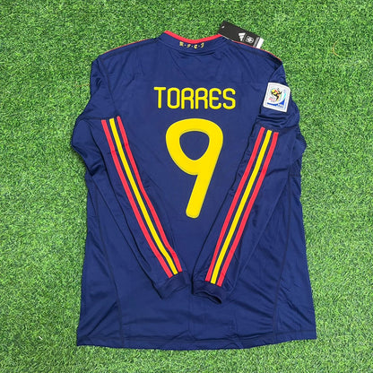 Fernando Torres 9 - Spain 2010 World Cup Final Retro Jersey Trikot