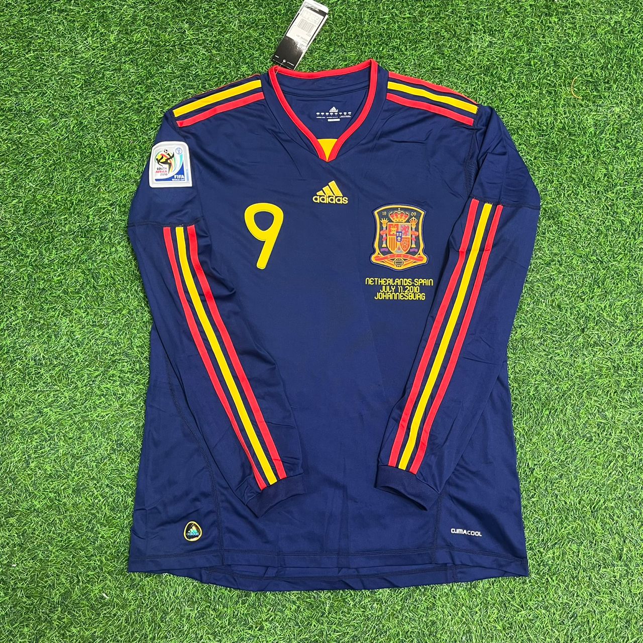 Fernando Torres 9 - Spain 2010 World Cup Final Retro Jersey Trikot
