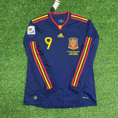 Fernando Torres 9 - Spain 2010 World Cup Final Retro Jersey Trikot