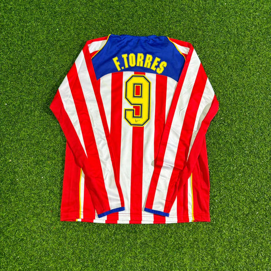 Fernando Torres #9 Atlético Madrid 2004-2005 Spider-Man Long Sleeve Retro Football Jersey