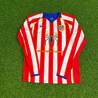 Fernando Torres Atlético Madrid Kids 2004-2005 Spider-Man Long Sleeve Retro Football Jersey