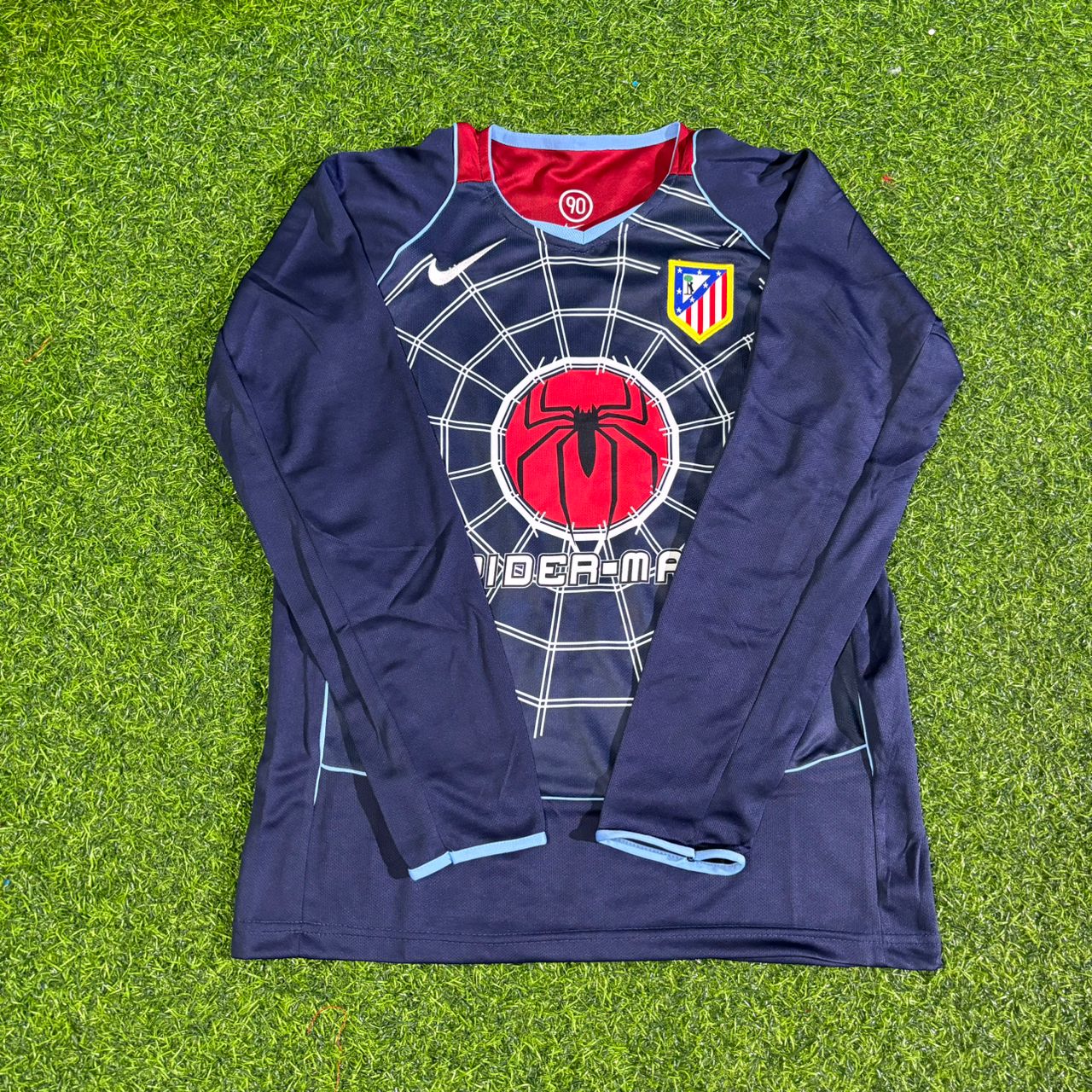 Fernando Torres Atlético Madrid Spider-Man 2003 Long Sleeve Kids Retro Football Jersey