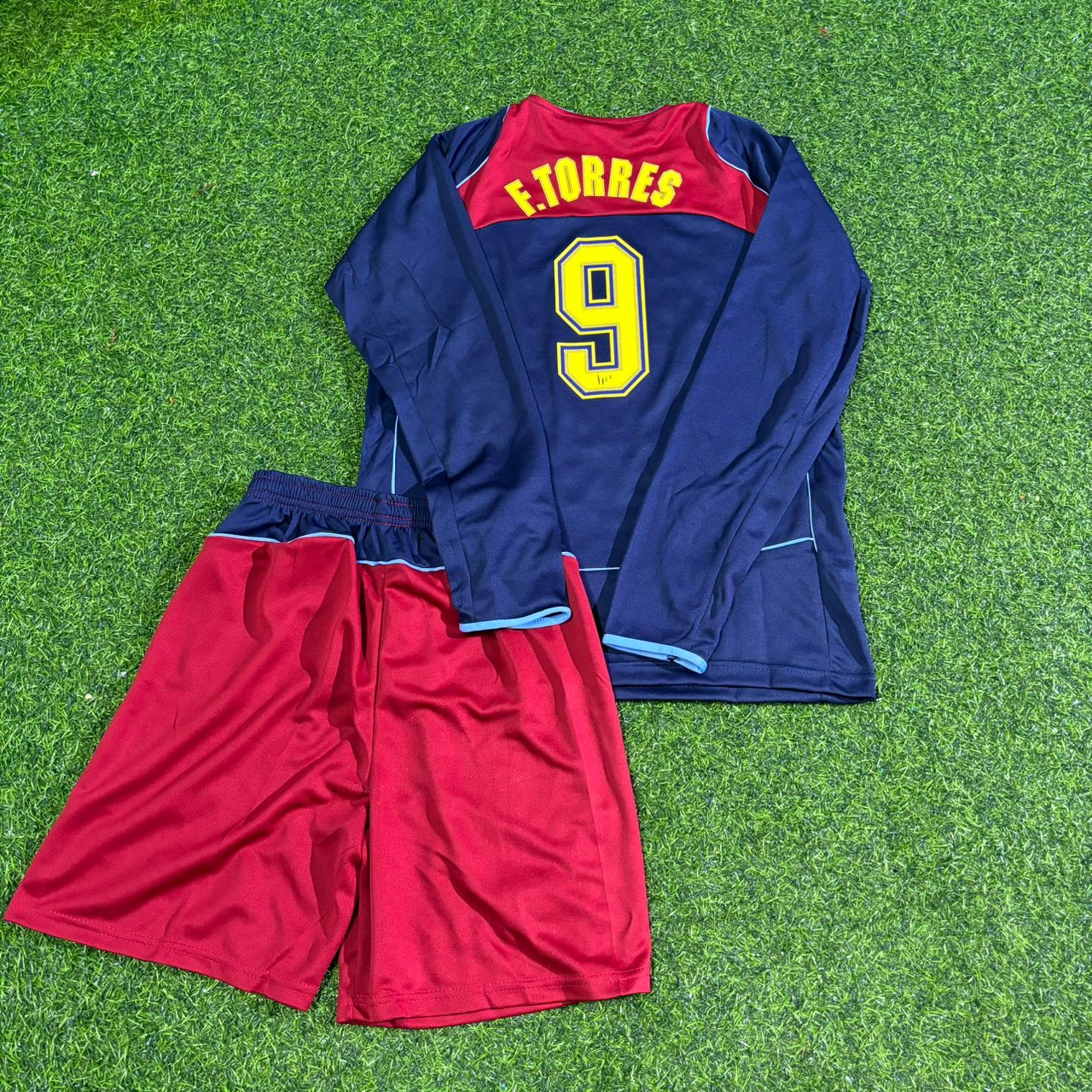 Fernando Torres Atlético Madrid Spider-Man 2003 Long Sleeve Kids Retro Football Jersey