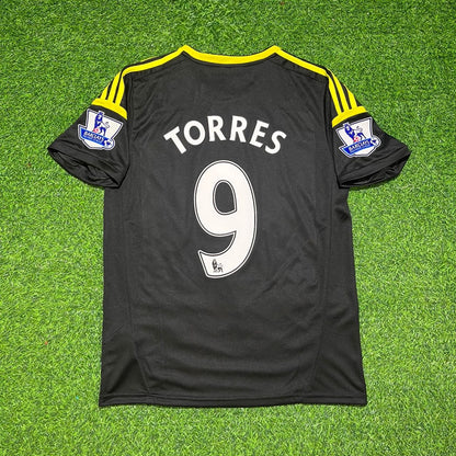 Fernando Torres Chelsea 2012/2013 Black Yellow Retro Football Jersey