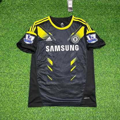 Fernando Torres Chelsea 2012/2013 Black Yellow Retro Football Jersey