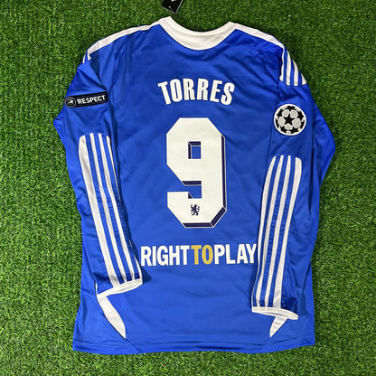 Fernando Torres Chelsea 2012 Munich Final Long Sleeve Season Jersey Soccer Shirt