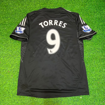 Fernando Torres Chelsea 2013-14 Black Retro Football Jersey Kit