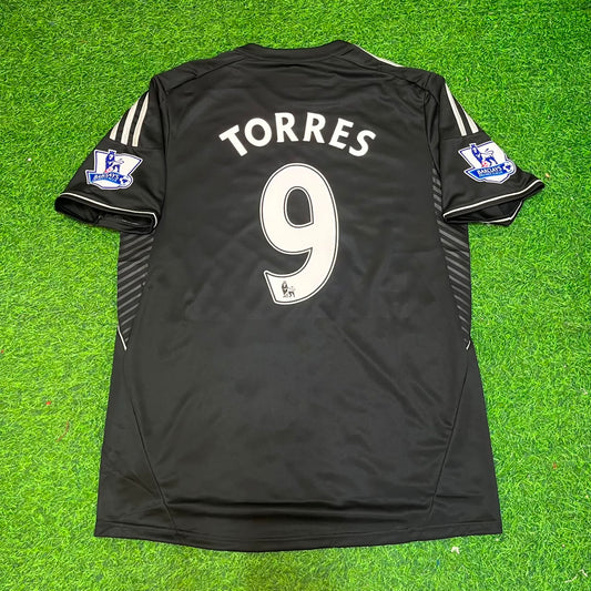 Fernando Torres Chelsea 2013-14 Black Retro Football Jersey Kit