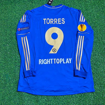 Fernando Torres 9-Chelsea 2013 Europe League Final Amsterdam Blue Retro Football Jersey Soccer Shirt