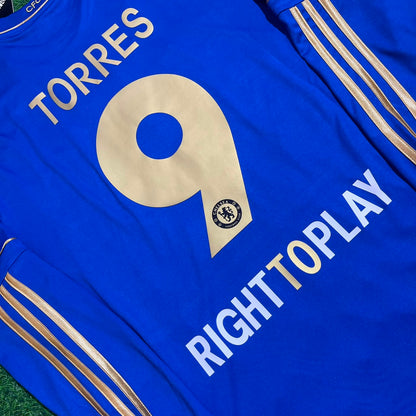 Fernando Torres 9-Chelsea 2013 Europe League Final Amsterdam Blue Retro Football Jersey Soccer Shirt