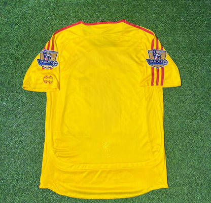 Liverpool FC 2006/2007 Gelbes Retro-Fußballtrikot
