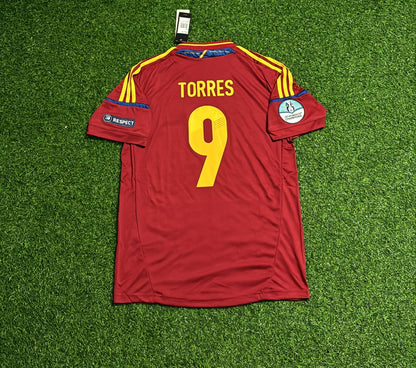 Fernando Torres Spain EURO 2012 Final Retro Football Jersey Kit
