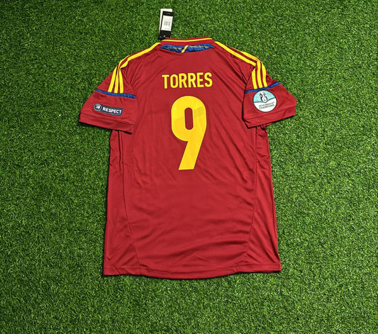 Fernando Torres Spain EURO 2012 Final Retro Football Jersey Kit