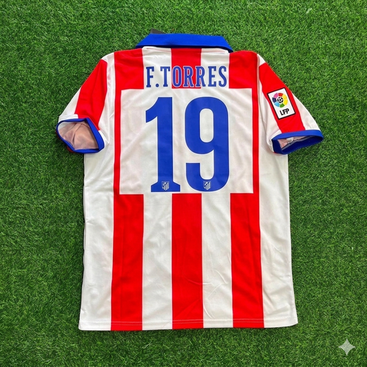 Fernando Torres 19 Atlético Madrid Home 2014/15 Retro Kit Trikot Jersey Maillot Soccer Shirt