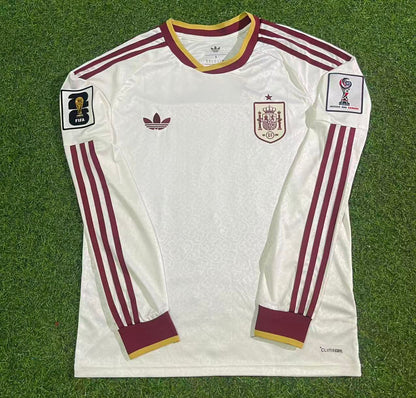 Ferrán Torres #7 Spain 2026 World Cup Away Long Sleeve Jersey Trikot Maillot