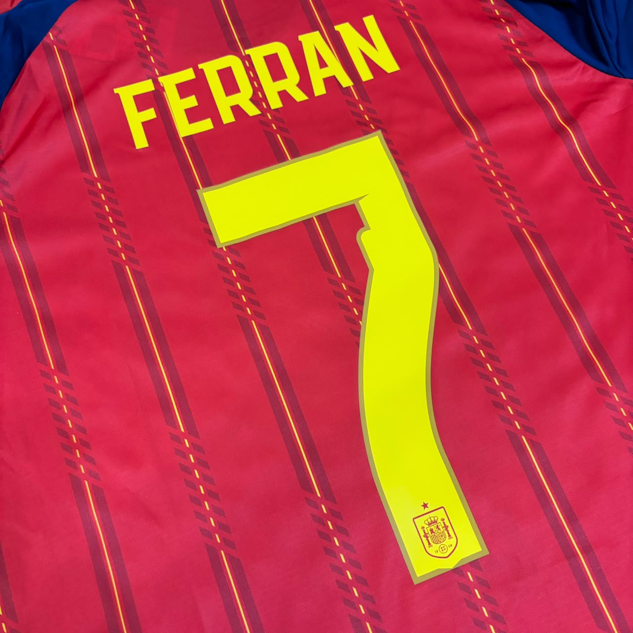 Ferran Torres #7 Spain 2026 World Cup Final Home Long Sleeve Football Jersey