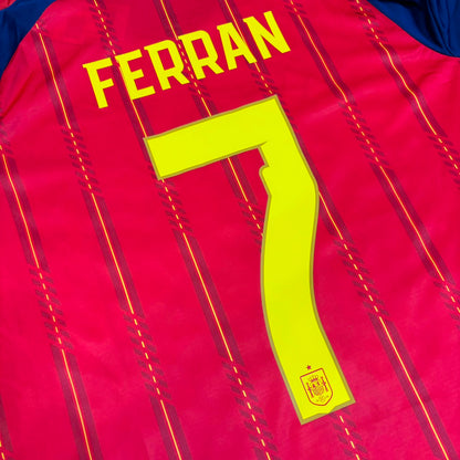 Ferran Torres #7 Spain 2026 World Cup Final Home Long Sleeve Football Jersey