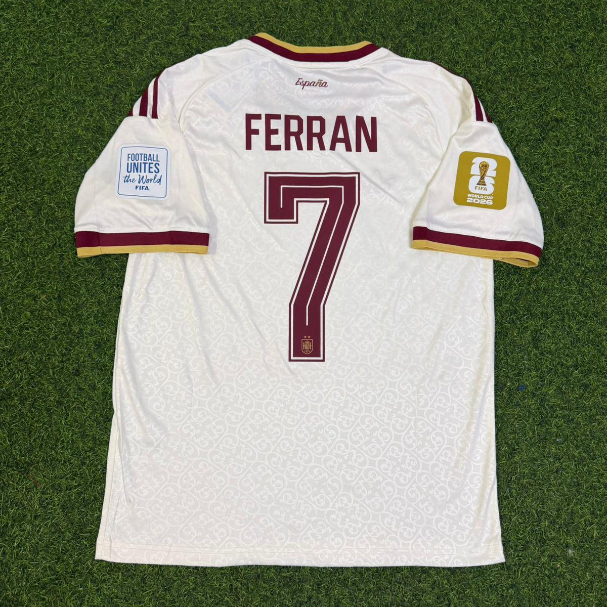 Ferran Torres #7 Spain Two Star 2026 World Cup Champions Away Jersey Trikot Maillot