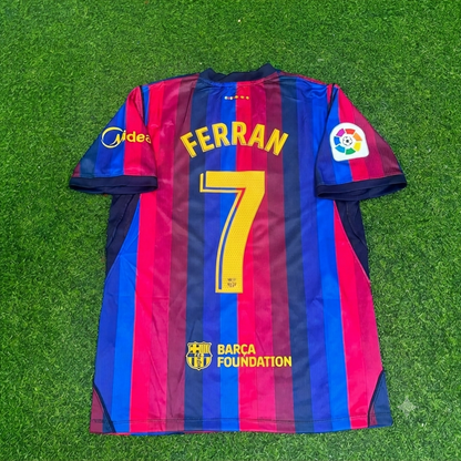 Ferran Torres #7 Barcelona 2027 New Season Home Jersey Trikot Maillot Soccer Shirt