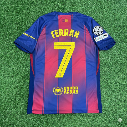 Ferran Torres Barcelona 2025/2026 Season Kit Jersey Trikot Maillot