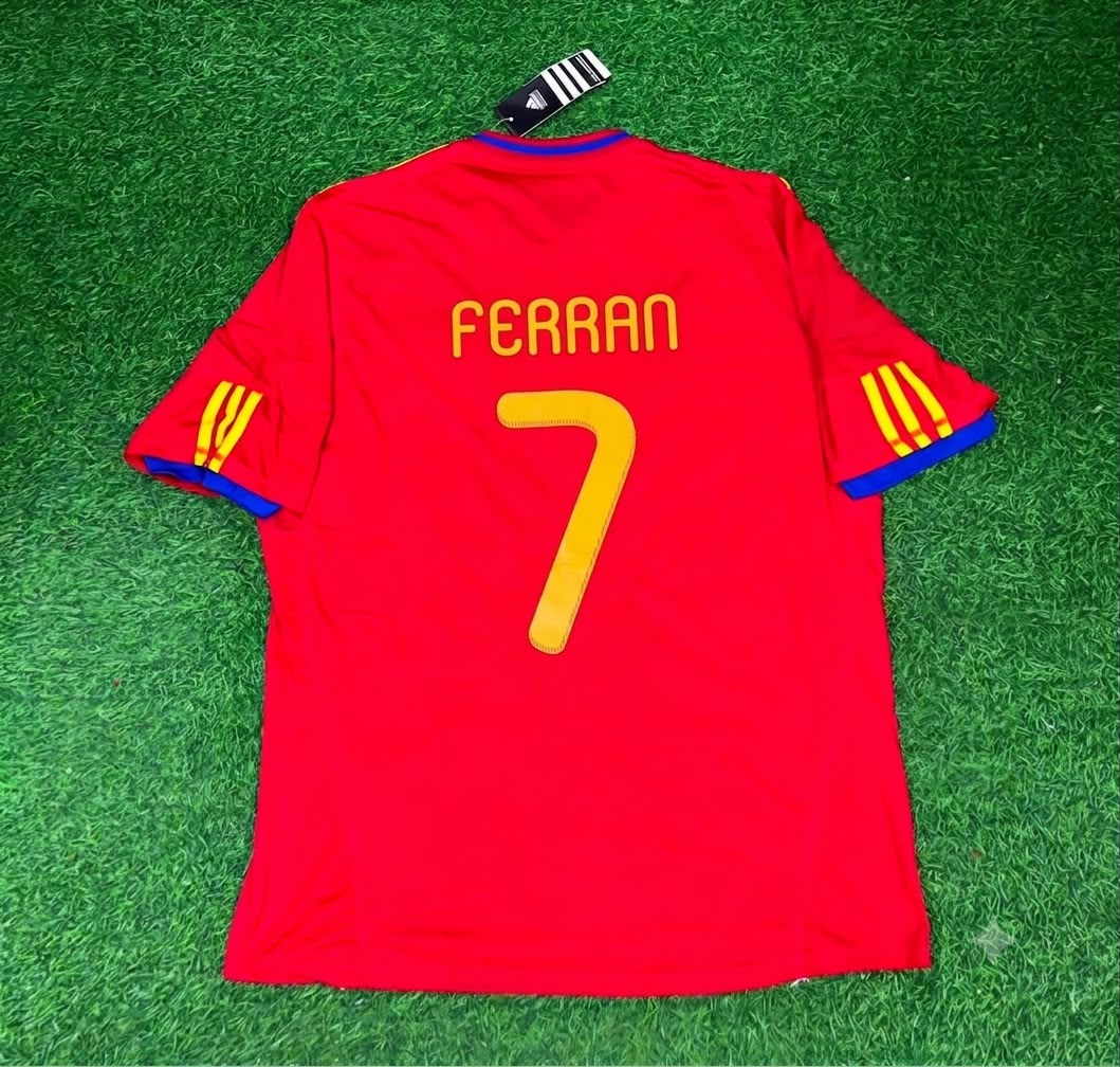 Ferran Torres - Spain Commemorative Retro Kit Jersey – | Trikot | Maillot Soccer Shirt