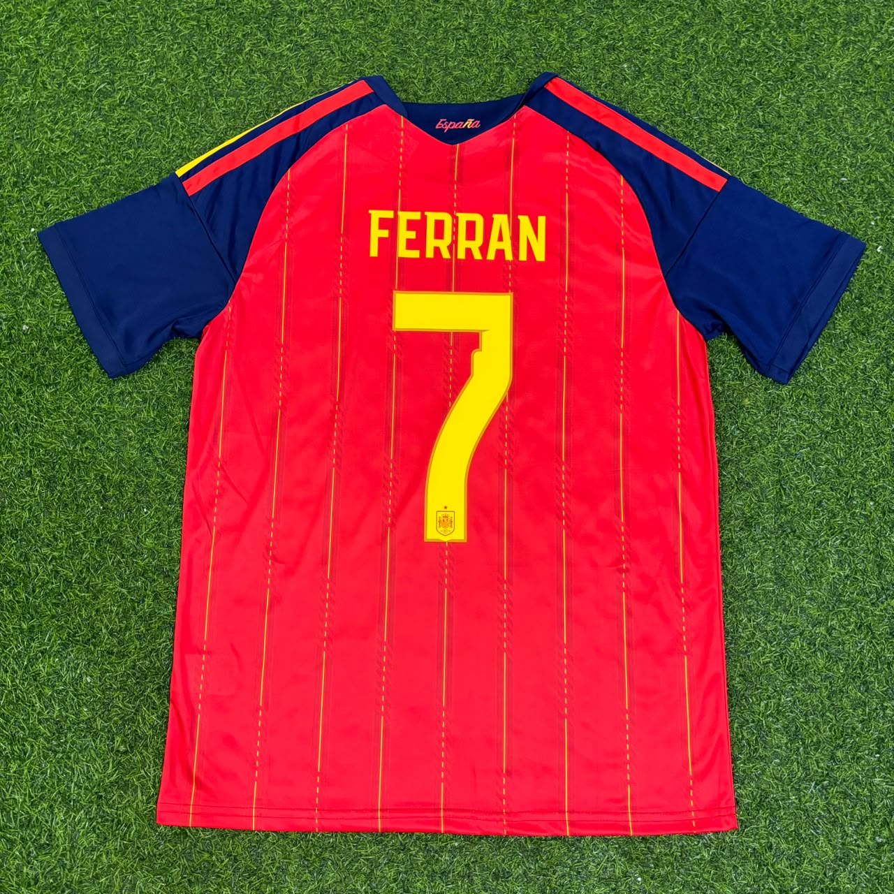 Ferrán Torres #7 Spain Two Star 2026 World Cup Champions Home Jersey Trikot Maillot